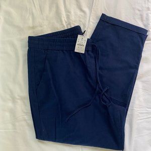 NWT Linen/Cotton J. Crew Factory Pants, Navy Sz. 14